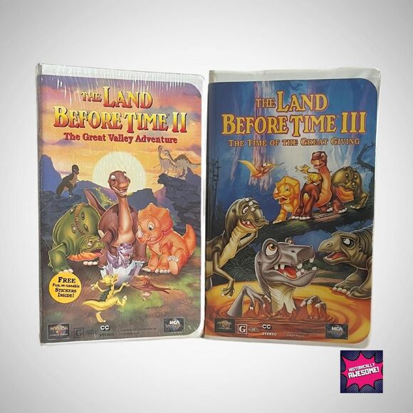Land Before Time II and III VHS Clamshell - Factory Sealed and New Condition - Picture 1 of 5